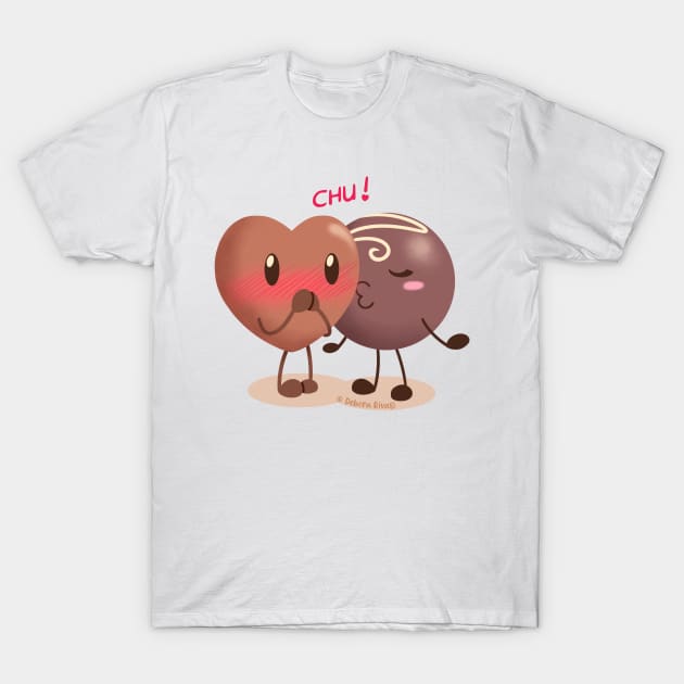 Lovely chocolates - Sweet kiss T-Shirt by SilveryDreams